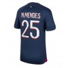 Paris Saint-Germain Nuno Mendes #25 Hjemmedrakt 2023-24 Kortermet